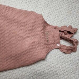 Guess Kids Girl Overall Jumper Dress in Pink Quilted Size 3T
